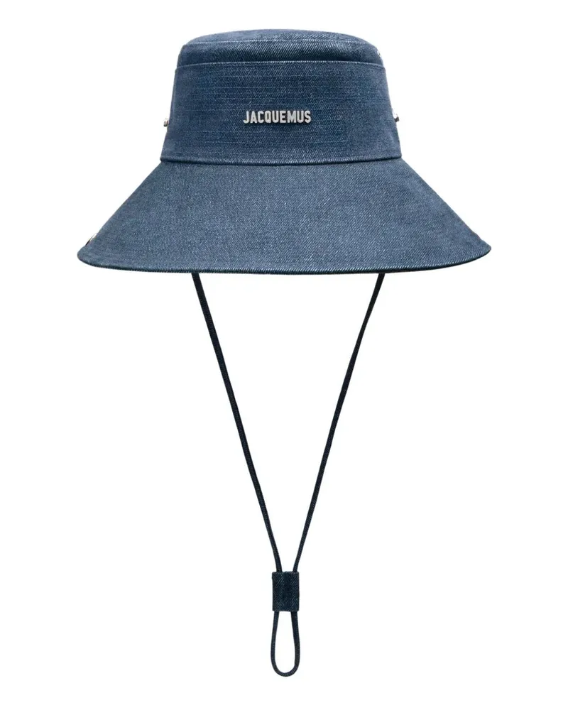 Jacquemus breiter Hut Blue