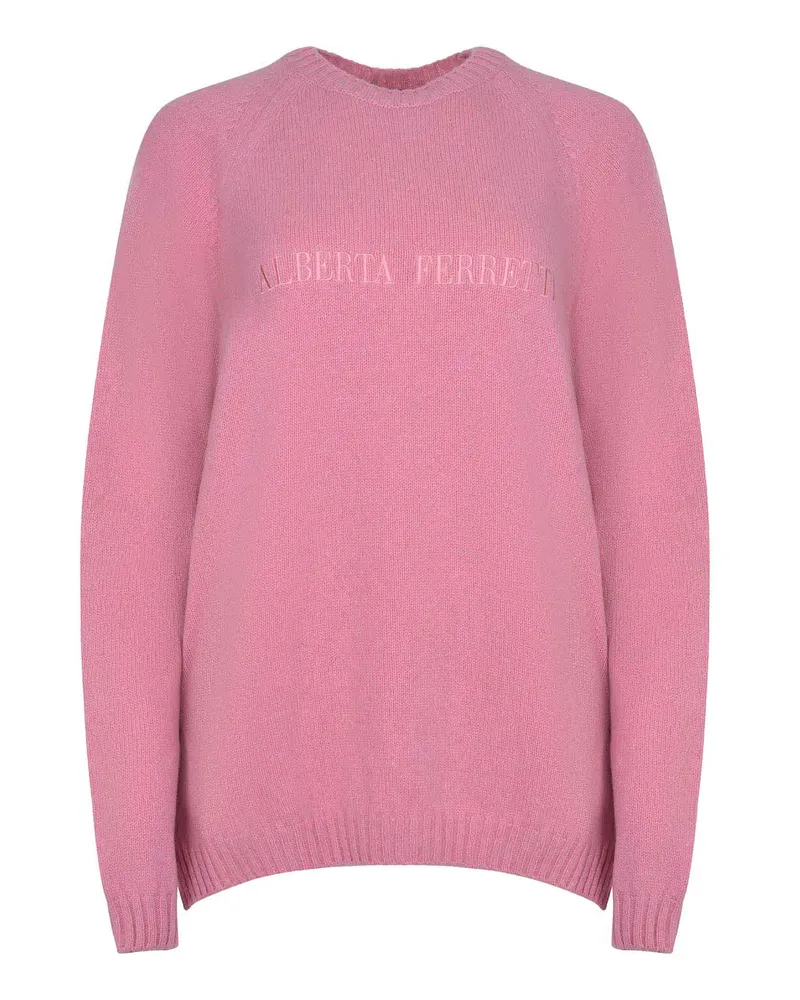 Alberta Ferretti Pullover aus Wolle und Kaschmir Pink