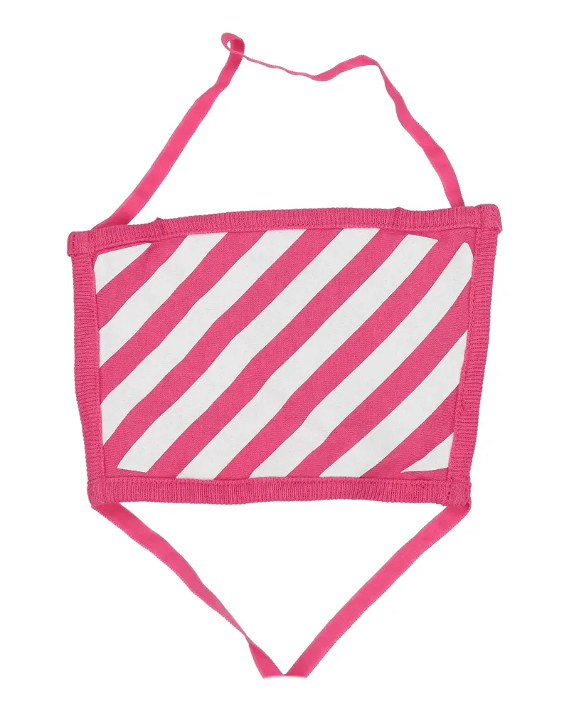 OFF-WHITE Off White Gesichtsmaske Damen Baumwolle Fuchsia -