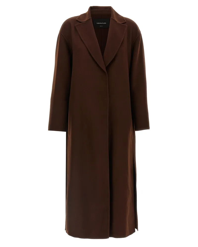 Fabiana Filippi Dressingkleid Mantel Brown