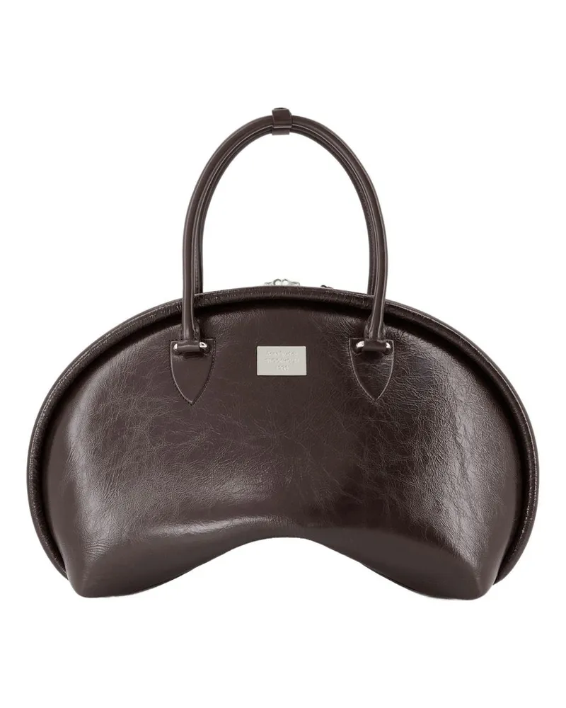 Acne Studios Bowlina Umhängetasche  Lederbraun Braun
