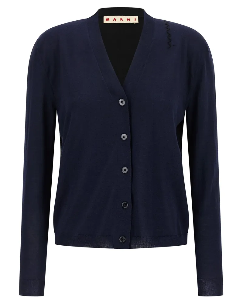 Marni Zwei -Ton -Strickjacke Multicolor