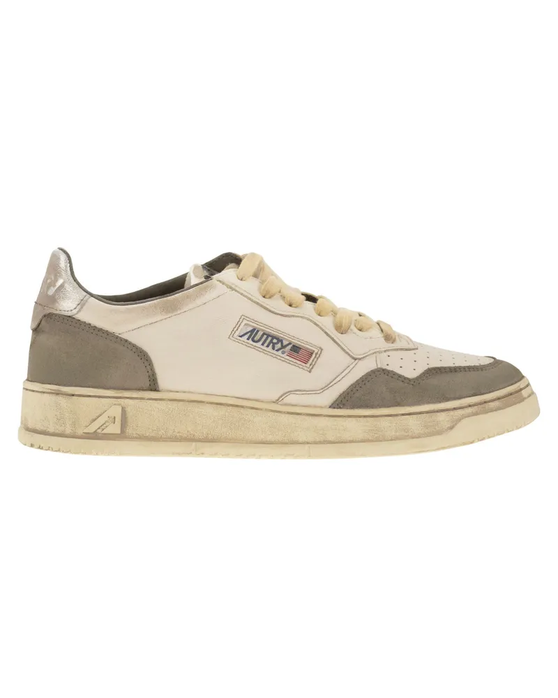 AUTRY Super Vintage Leder -Turnschuhe White