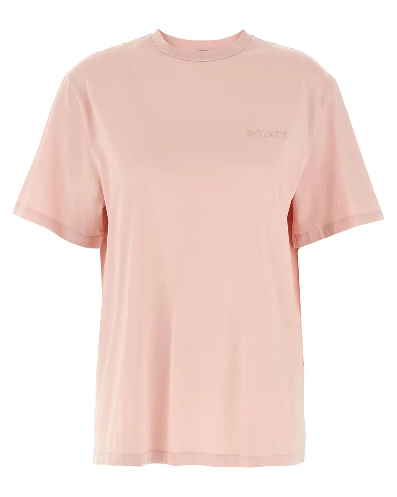 ROTATE Birger Christensen Drehen Sie Birger Christensen "übergroßes" T -Shirt Pink
