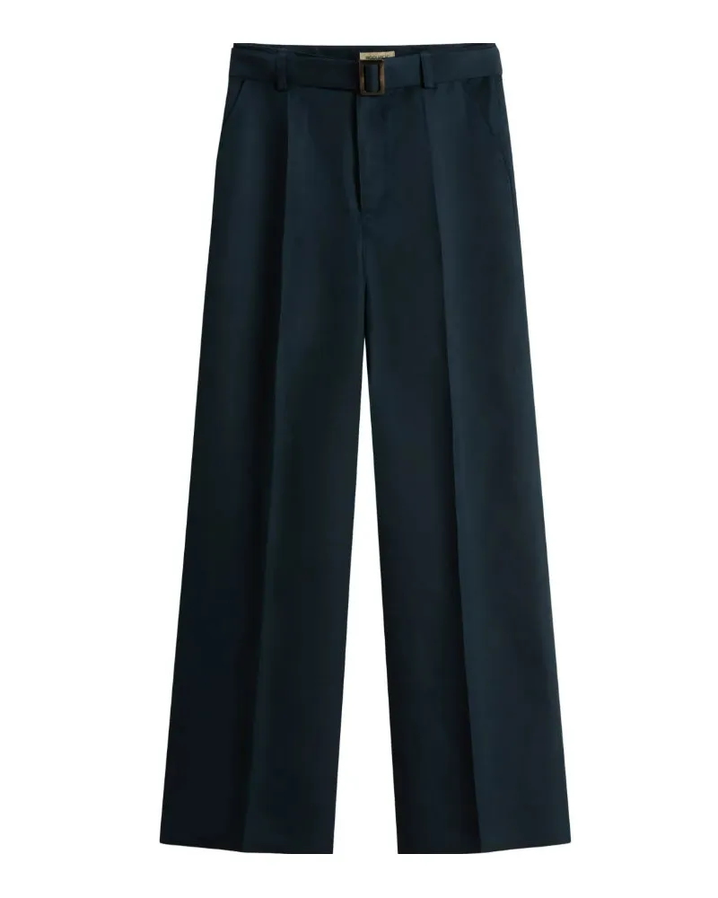 Woolrich Viskose -Leinenhose Blue