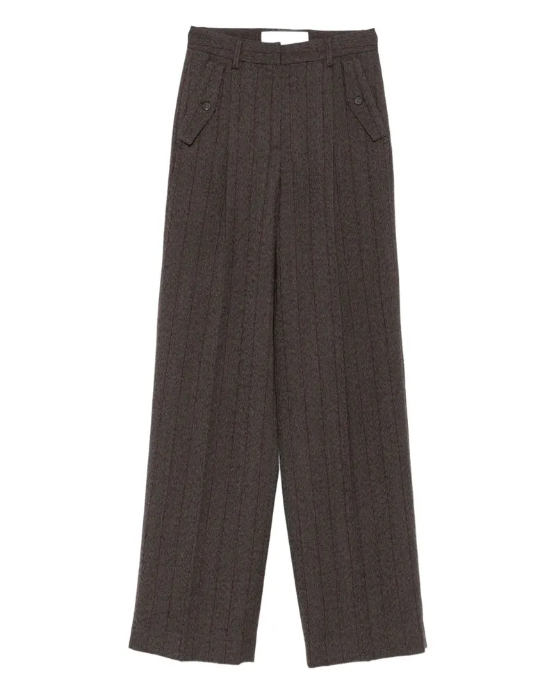 Golden Goose Goldene Gänsewolle Weitbeinhose Brown