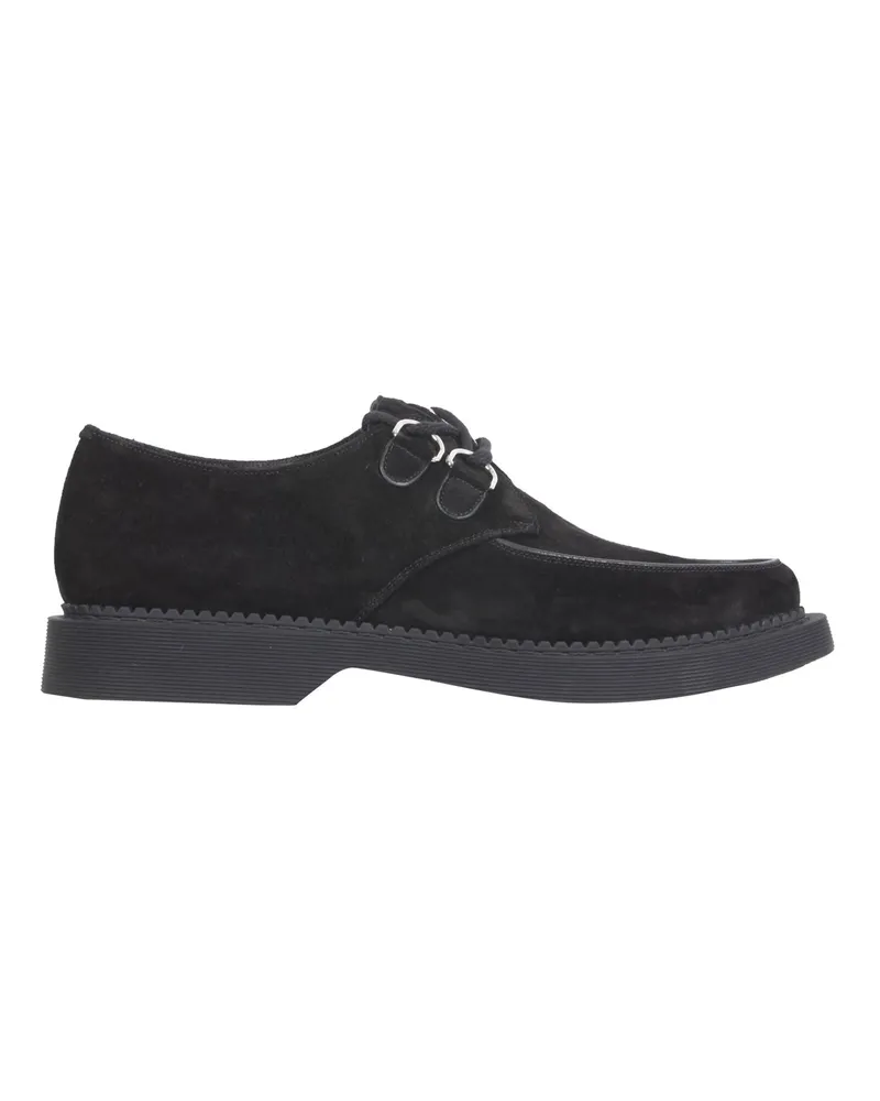 Saint Laurent Teddy Suede Derbys Black