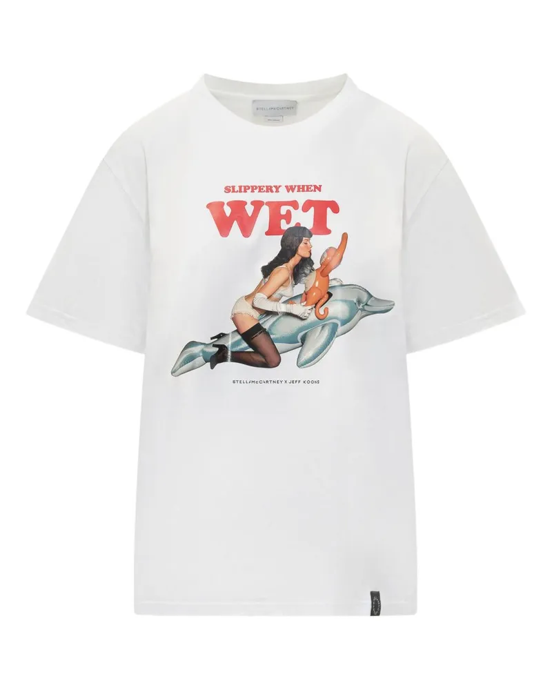 Stella McCartney Stella Mc Cartney bedruckte T -Shirt Jeff Koons Zusammenarbeit White