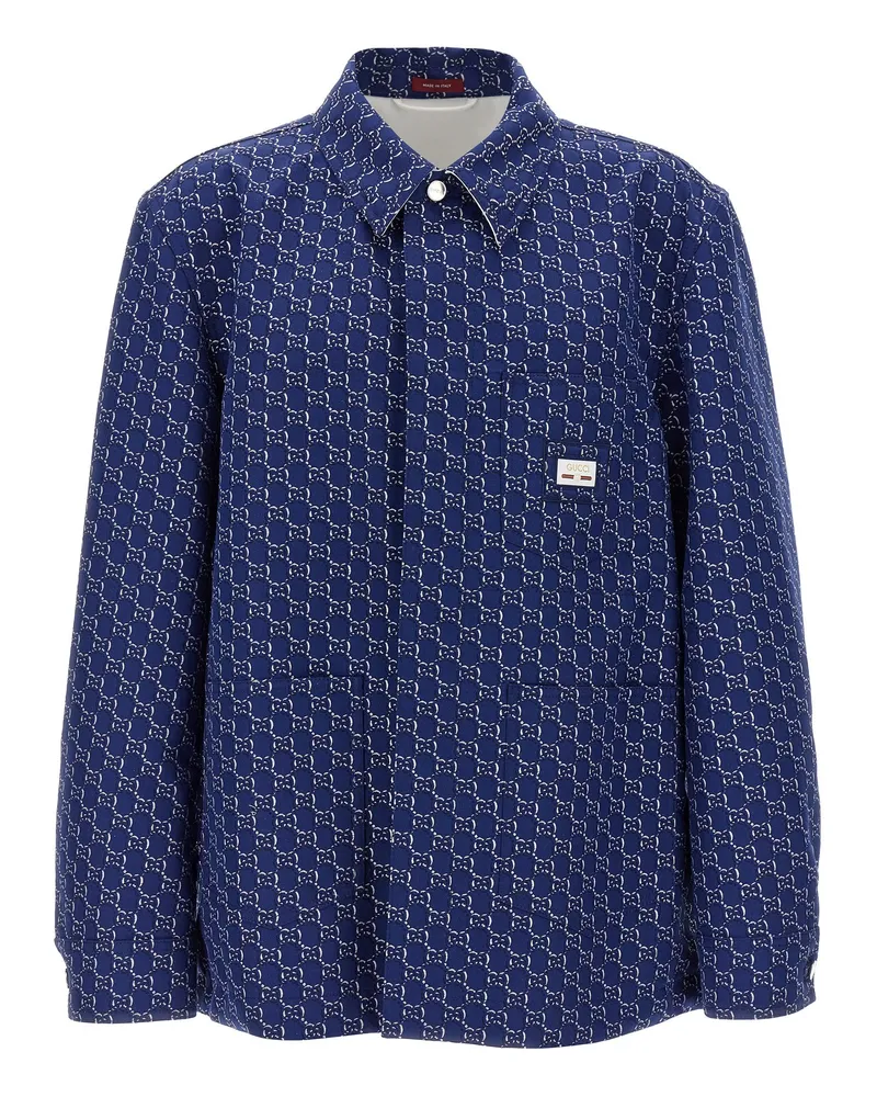 Gucci GG Shadow' Jacke Blue