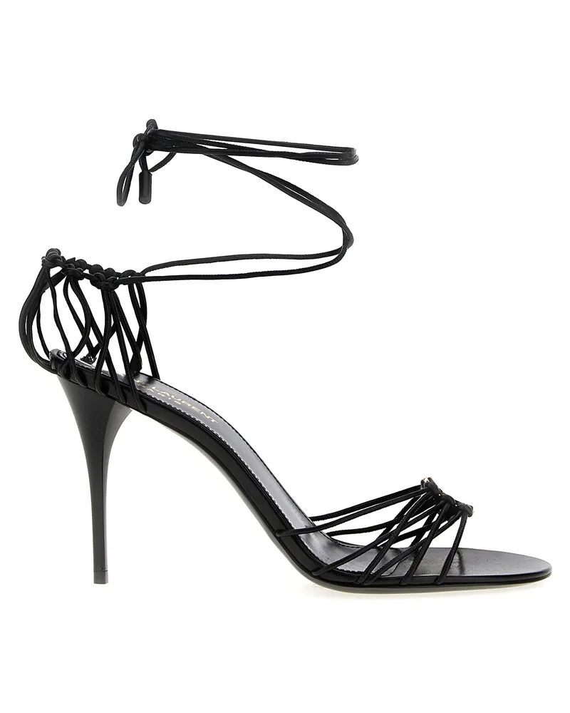 Saint Laurent Babylone“ Sandalen Black