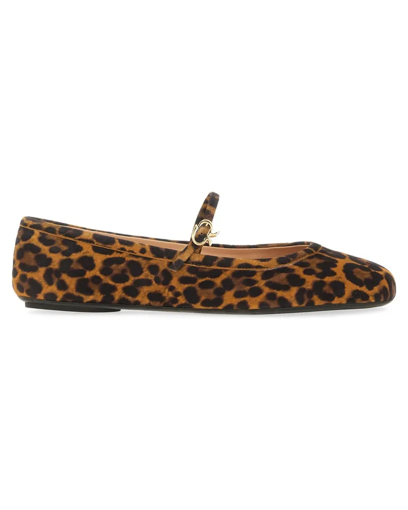Gianvito Rossi Ballerina "Carla Animalier