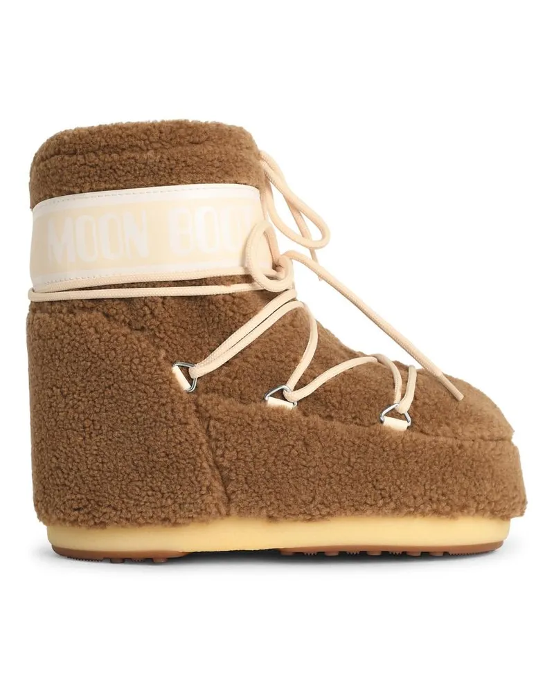 Moon Boot Mondboot Camel Faux Pelf Stiefel Beige