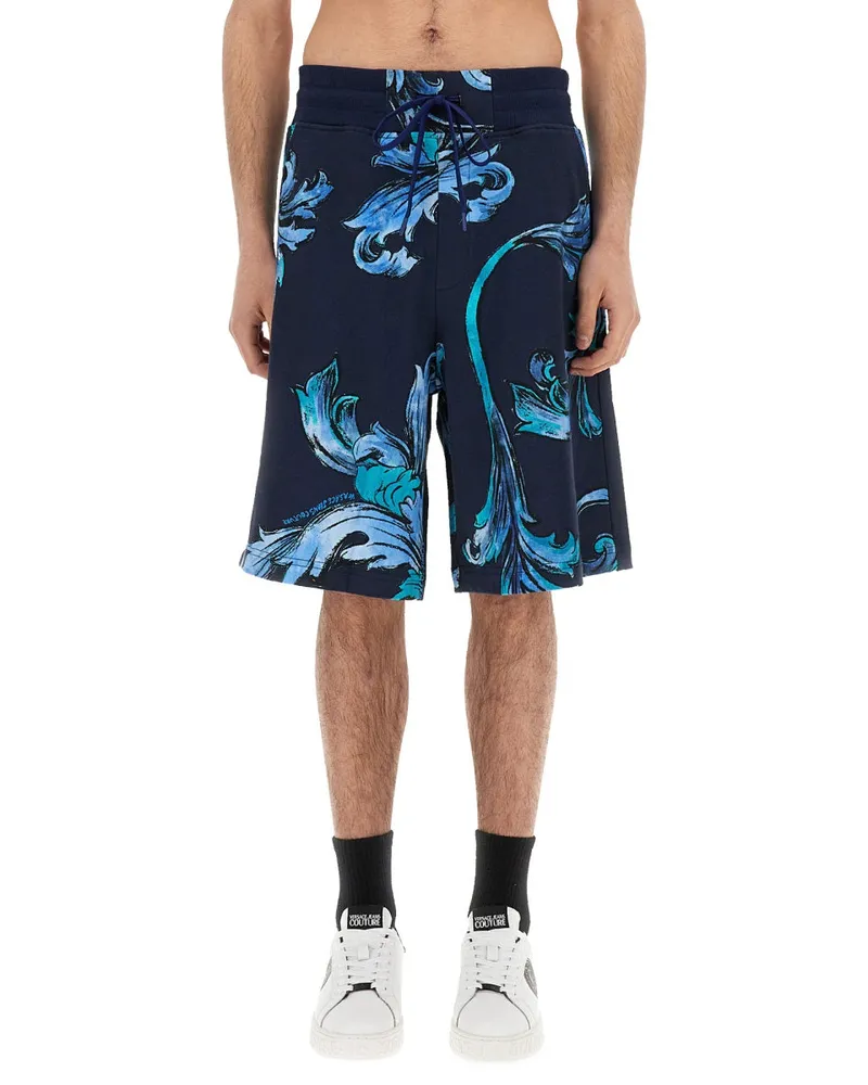 Versace Jeans Sportshorts Umriss Barock Blue