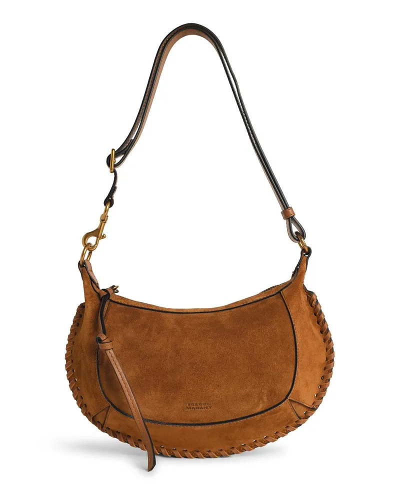 Isabel Marant Oskan Moon' Wildleder Cognac -Tasche Brown