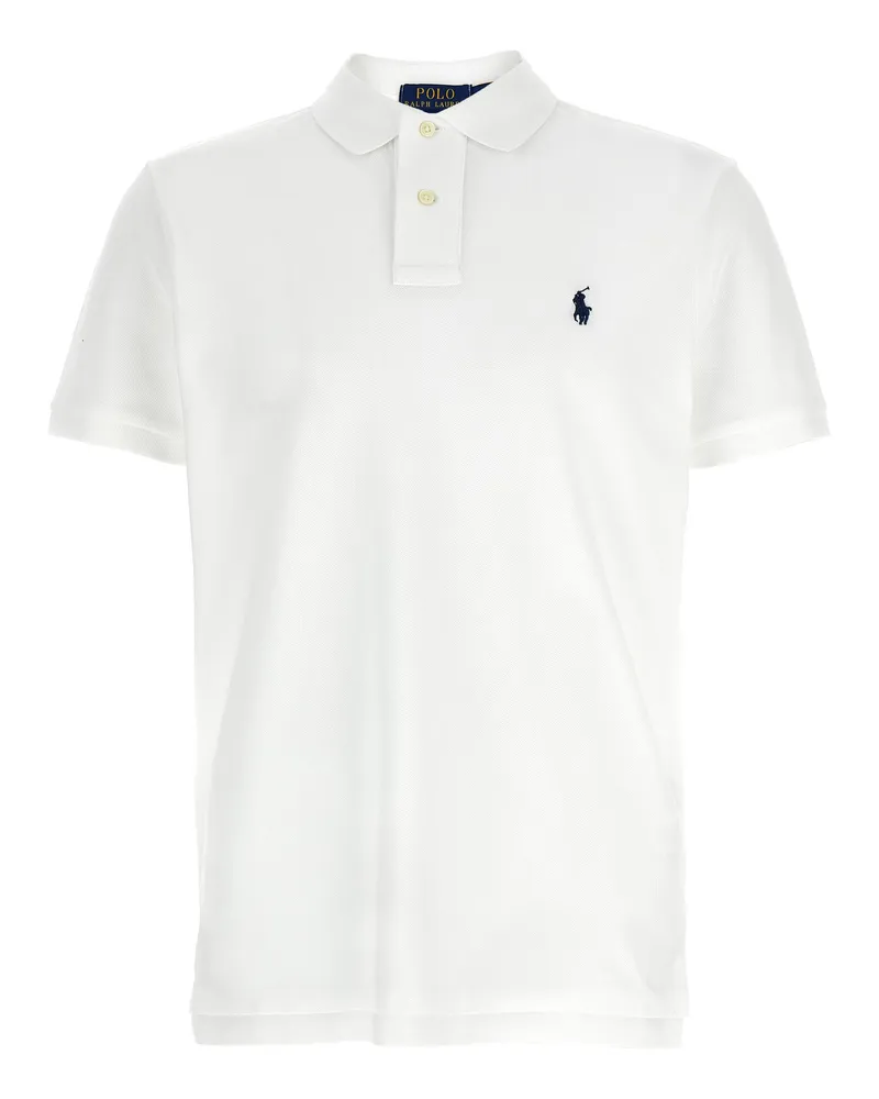 Ralph Lauren Poloshirt mit Logo-Stickerei White