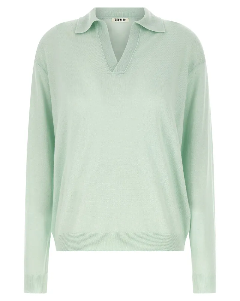 AURALEE Seidenkaschmirpullover Green