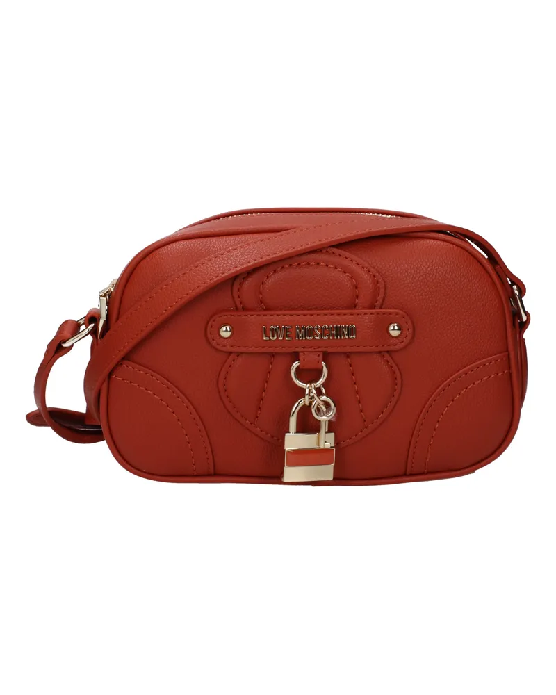 Moschino Liebe Moschino -Umhängetaschen Frauen Polyurethan Orange/Rugine -
