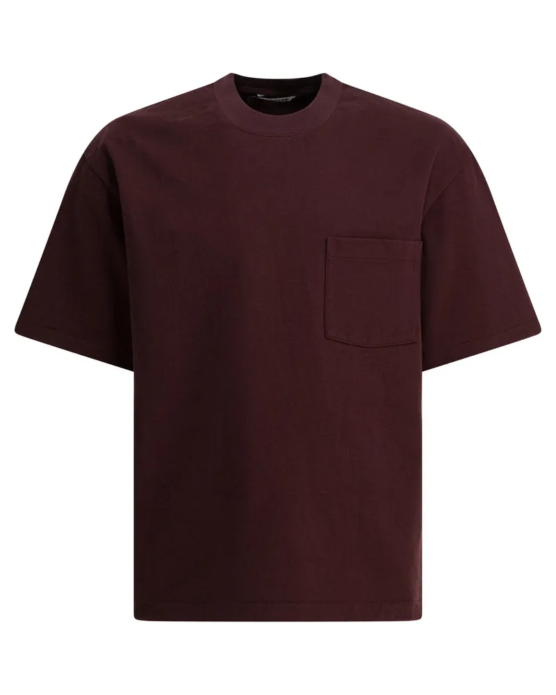 AURALEE Baumwoll-T-Shirt Brown
