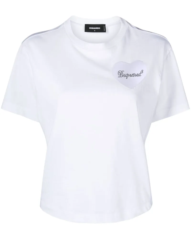 Dsquared2 boxy fit cotton T -Shirt White