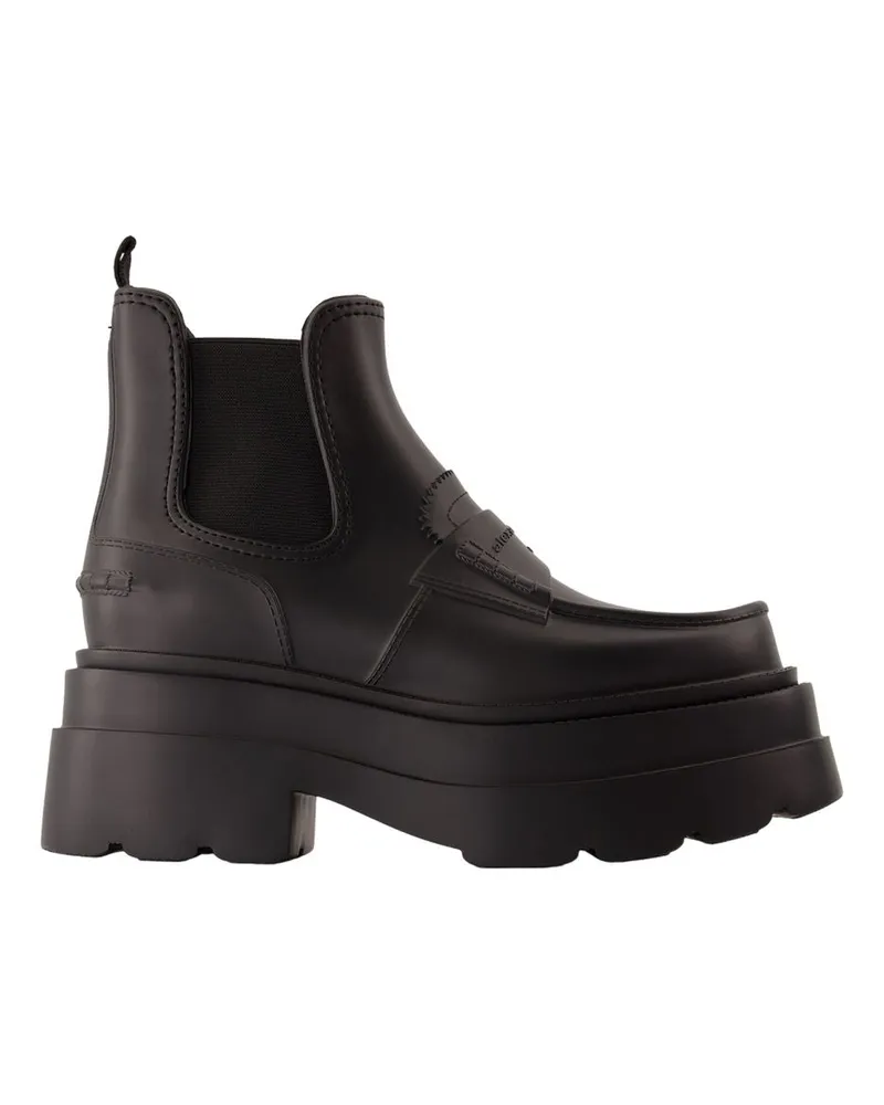 Alexander Wang Carter Plateau Regen Stiefeletten  Gomme Schwarz Black