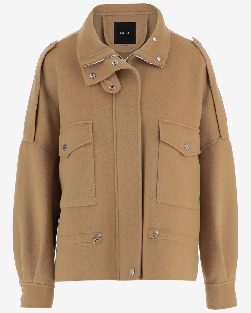 Pinko Wollmischjacke Beige