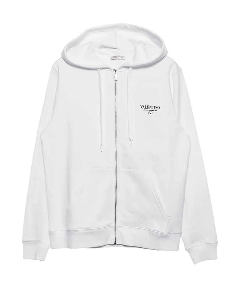 Valentino Garavani Valentino Garavani Reißverschluss Sweatshirt White