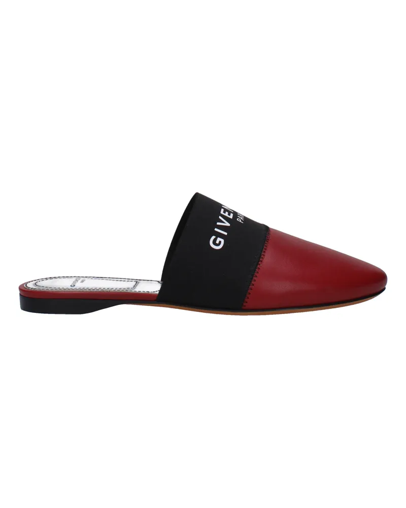 Givenchy Pantoffeln und Hufe Bedford Women Leder Rot/Kirsche -