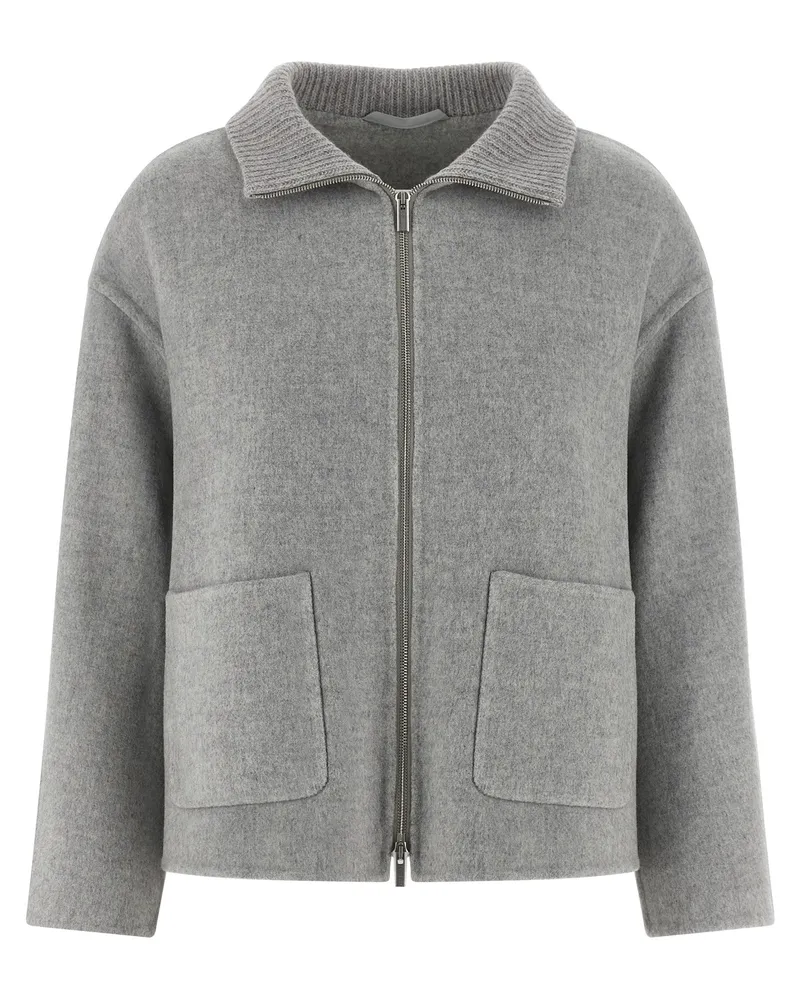 Peserico Doppel -Tuchjacke Gray