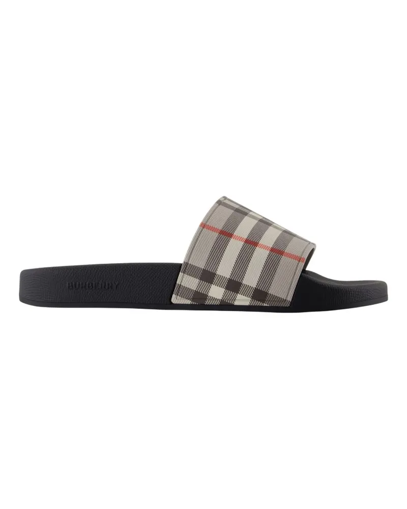 Burberry Furley Sandalen  Synthetisches Leder grau Grey