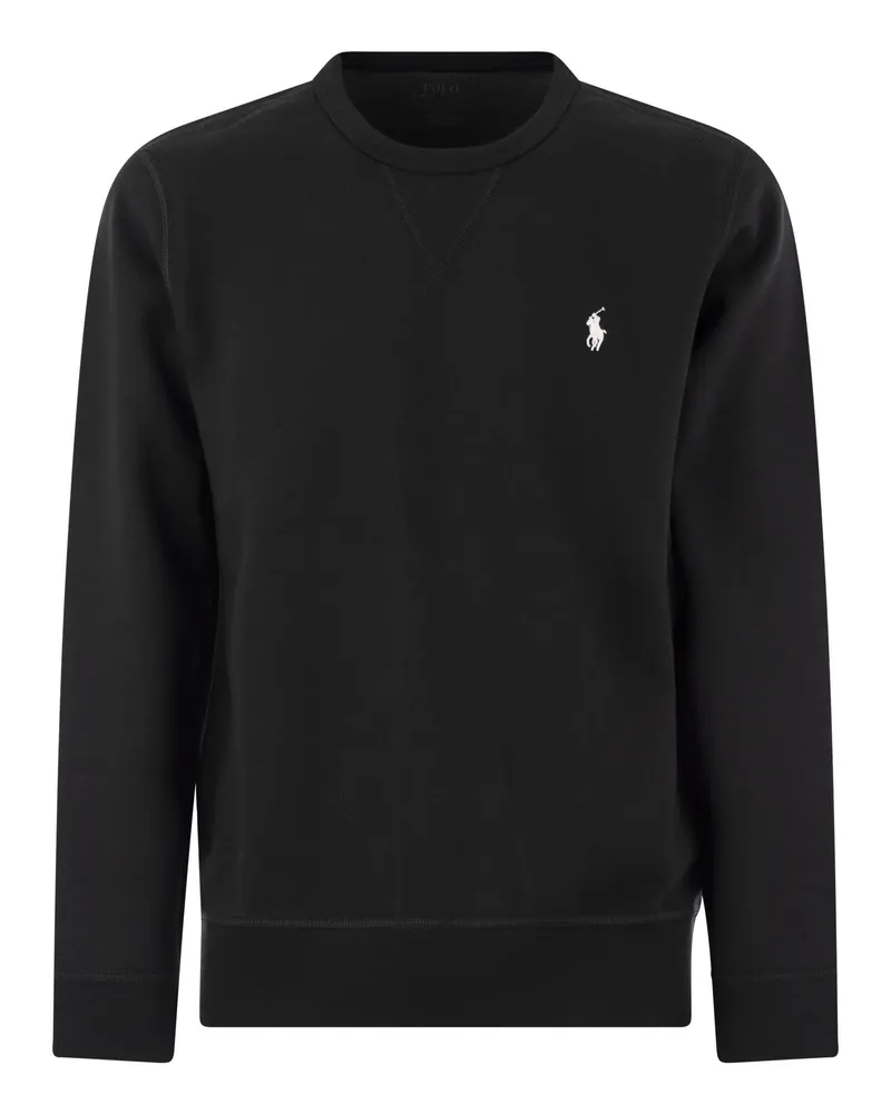 Ralph Lauren Double Strick Crew Neck Sweatshirt Black