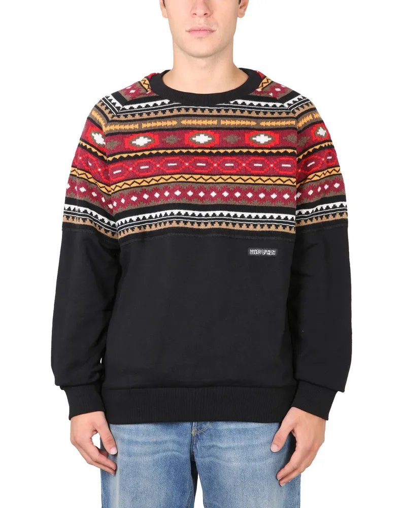 Marcelo Burlon | County of Milan Marcelo Burlon County of Mailand Felpa in Lana E Cotone Black