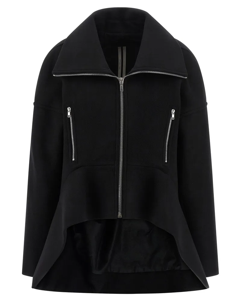 Rick Owens Draculimo“-Mantel Black