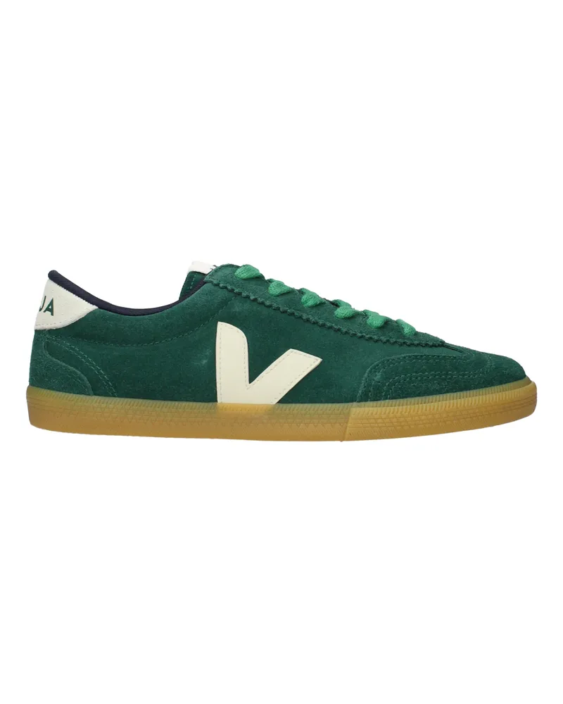 VEJA Damens Grüne Wildleder-Sneaker -