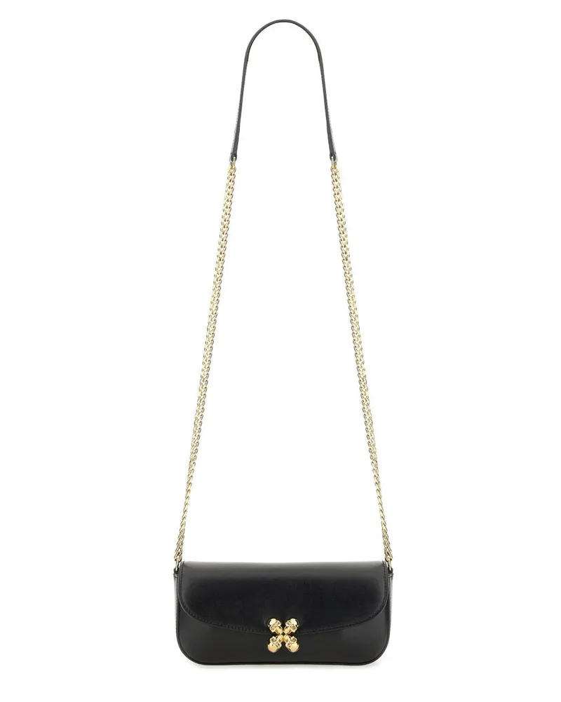 Alexander McQueen Alexander Mc Queen "Schädelblume" -Tasche klein Black