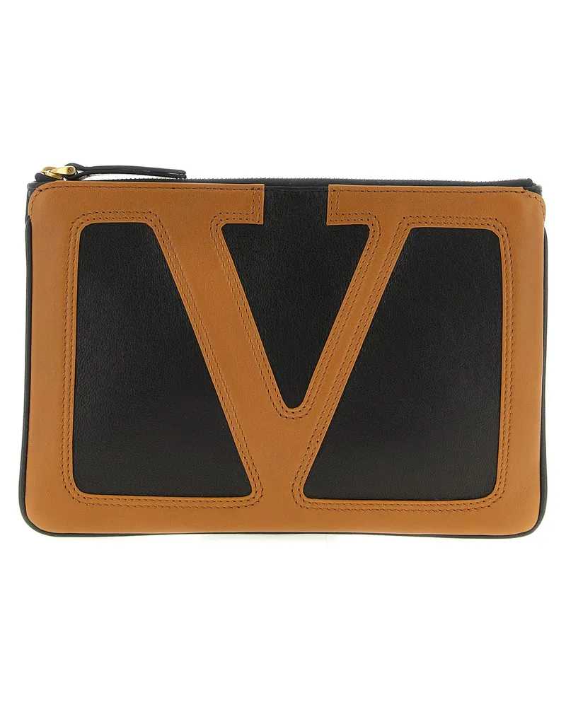 Valentino Garavani Valentino Garavani „Viva Superstar“ Clutch Brown