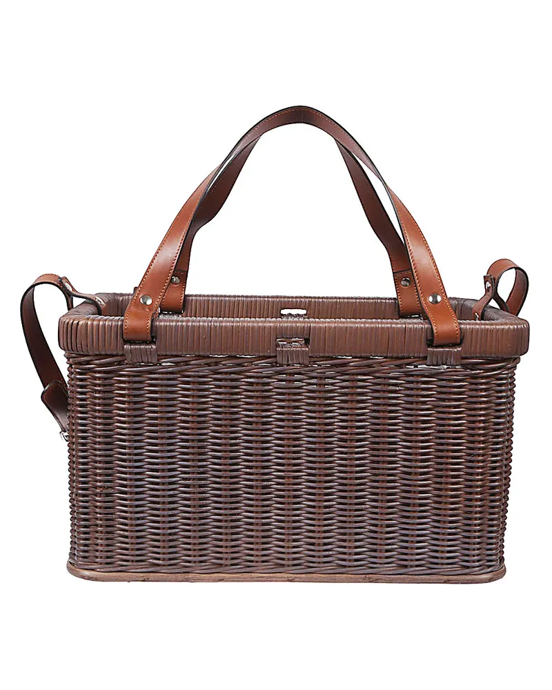 Brunello Cucinelli Wicker Basketbag Beige