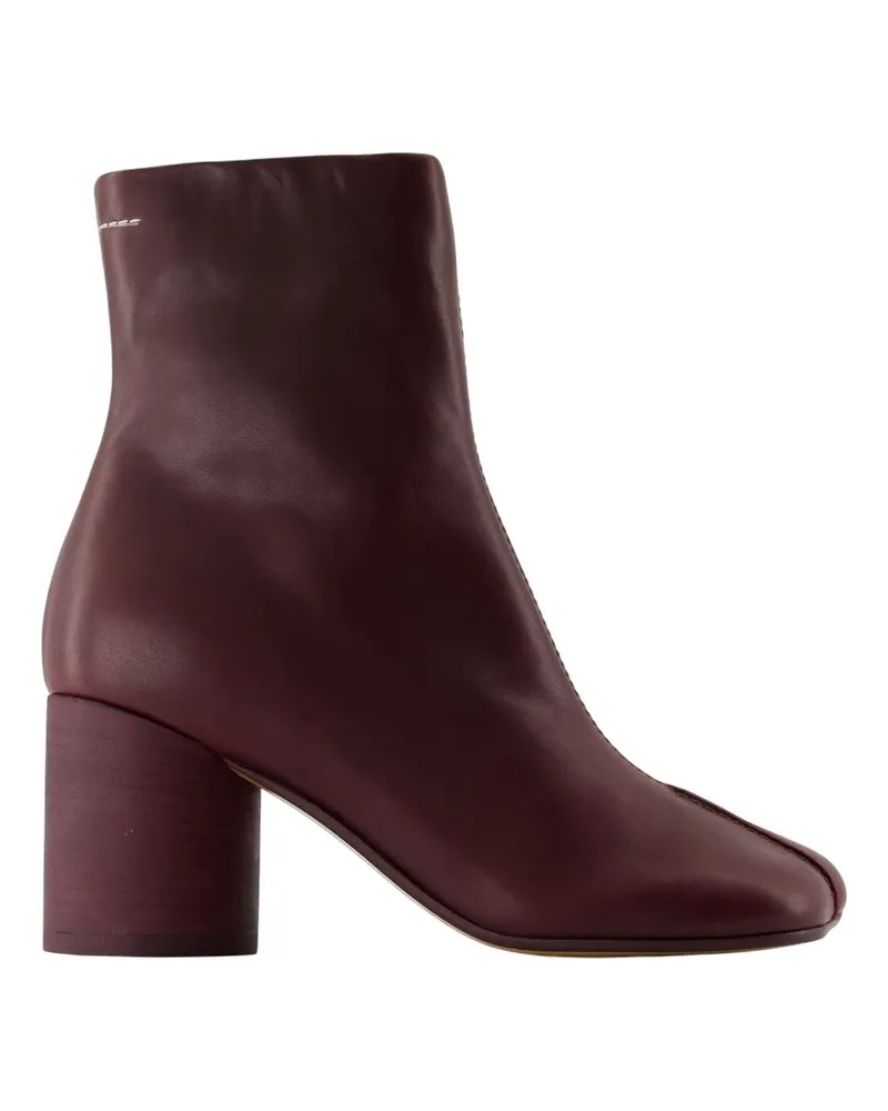 Maison Margiela Knöchelstiefel  Leder Burgund Burgundy