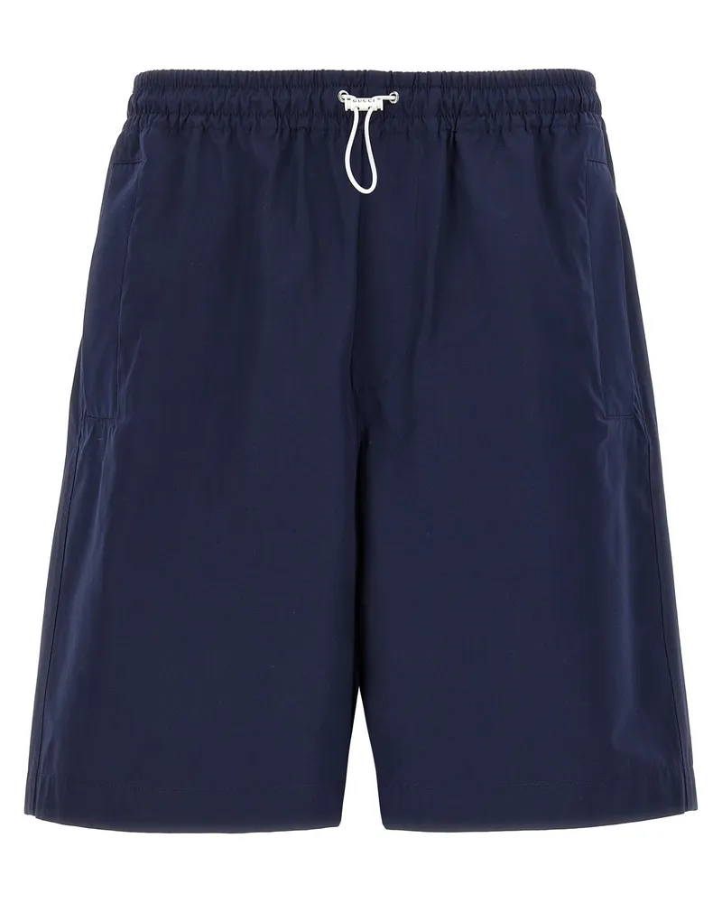 Gucci Baumwoll-Bermudashorts Blue