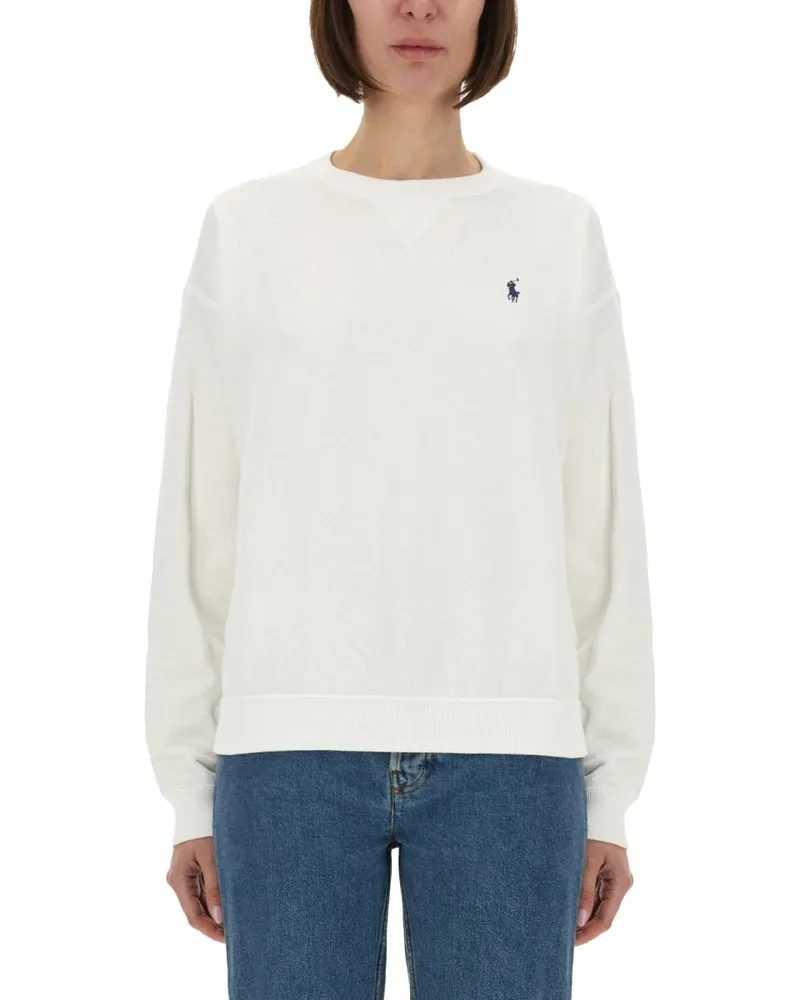Ralph Lauren Sweatshirt mit Logo White