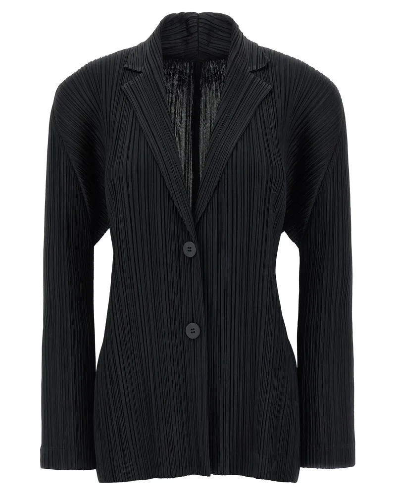 Issey Miyake Falten bitte Issey Miyake 'Falten' Blazer Black