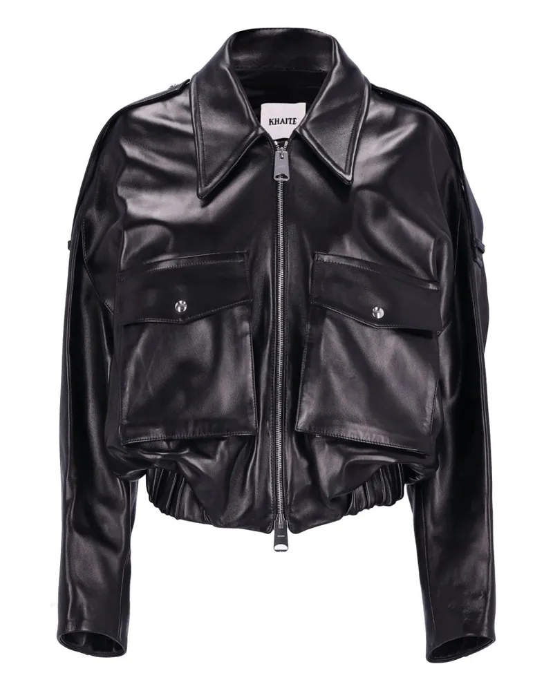 KHAITE Lederjacke "Owey Black
