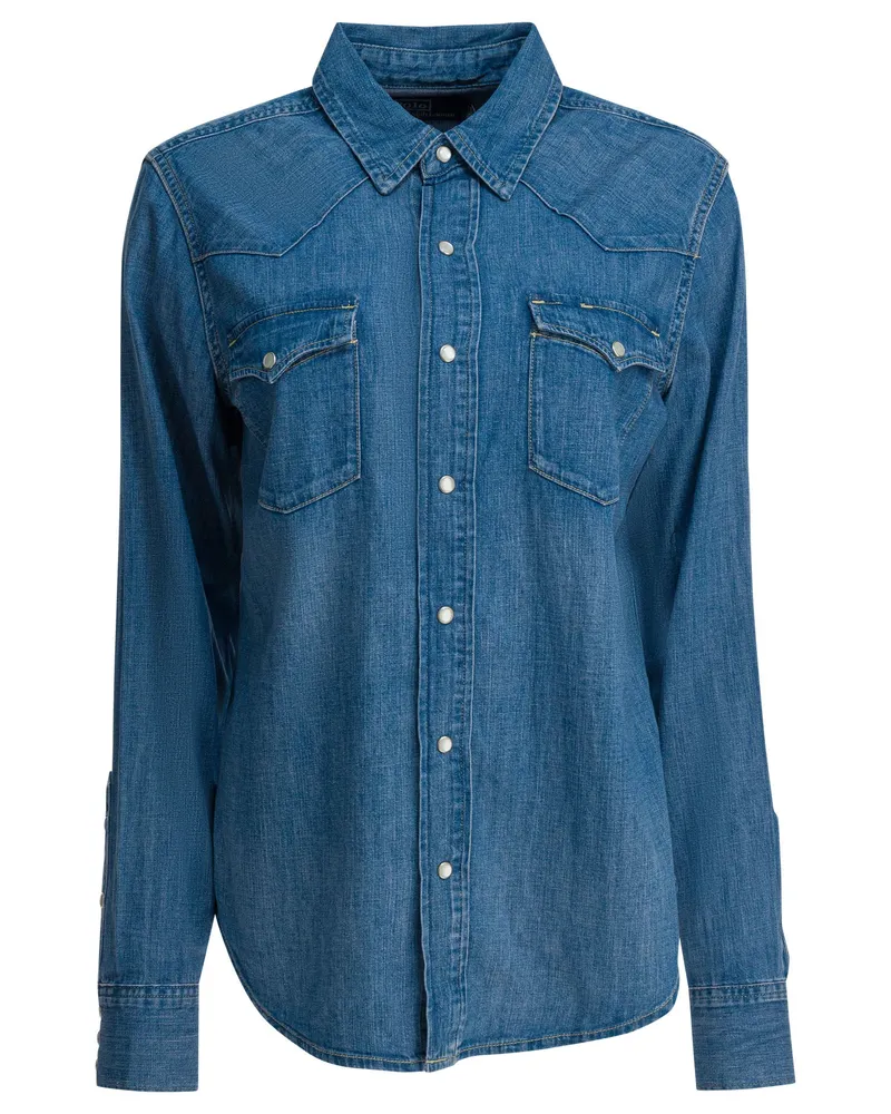 Ralph Lauren Western-Jeanshemd Light