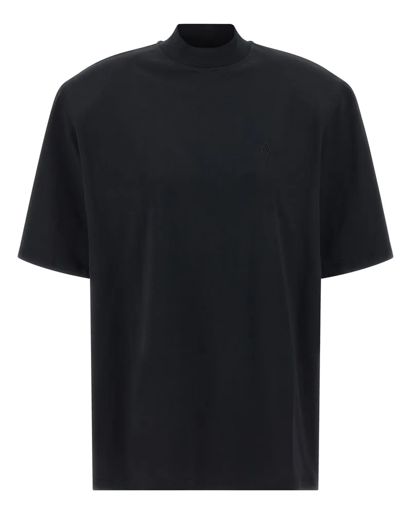 ATTICO Das Attico Maxi Schultergurt T -Shirt Black