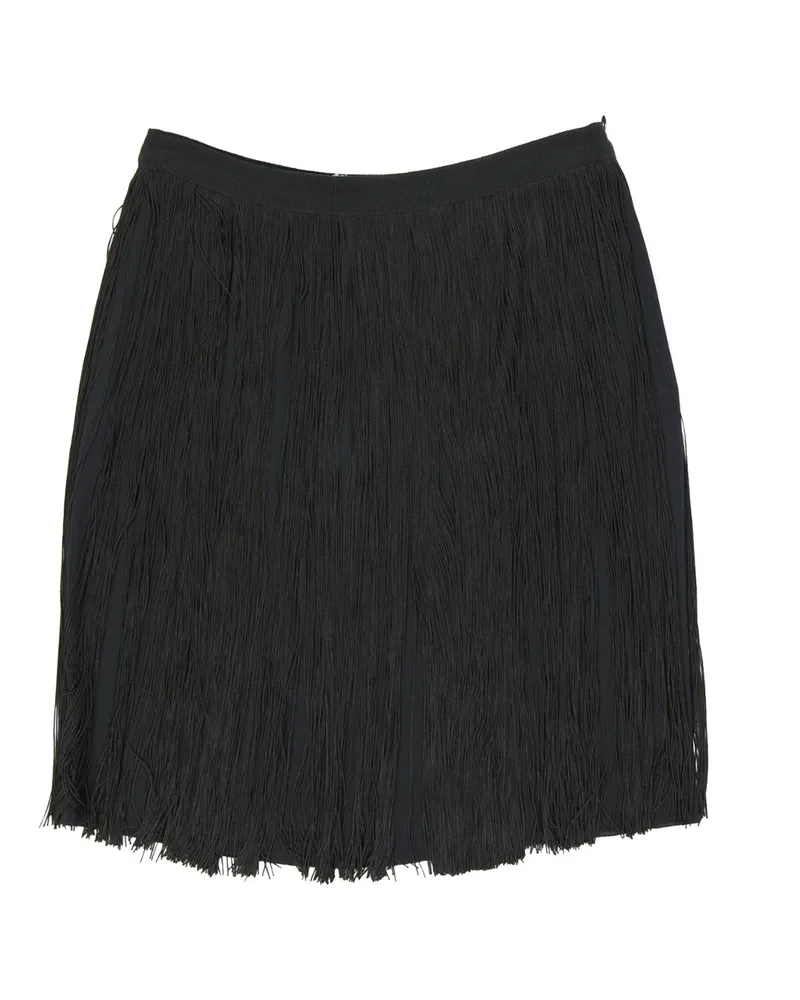 Alberta Ferretti Seidenmischrock Black