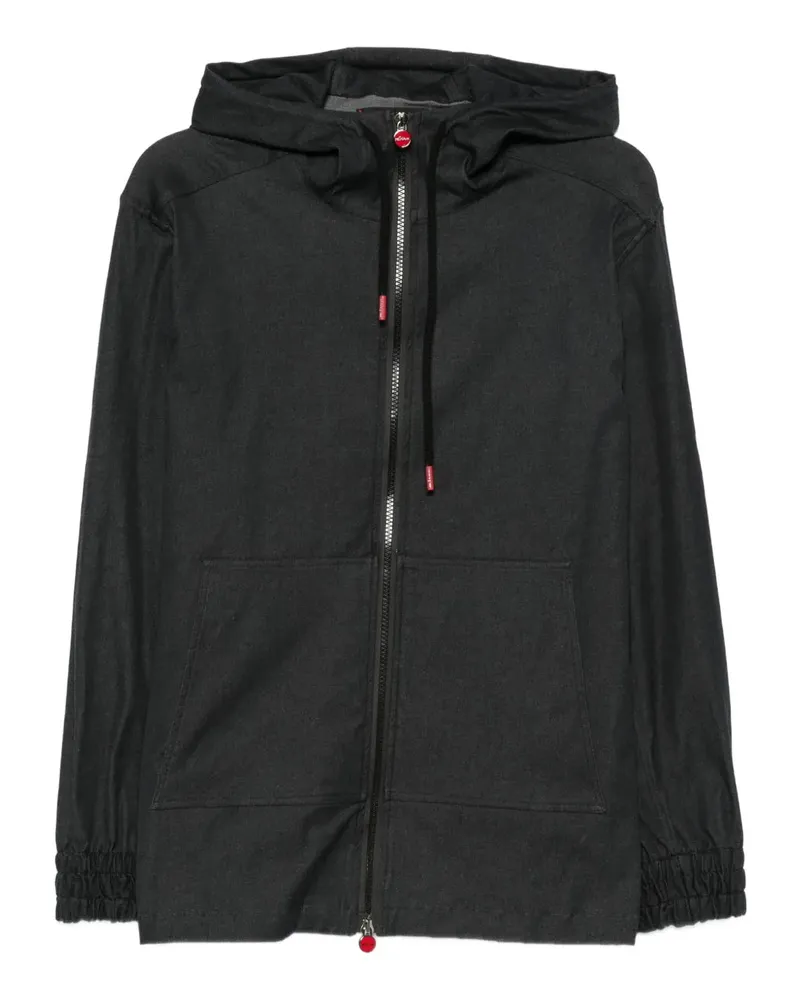 Kiton Reißverschluss auf Kapuzejacke Wash