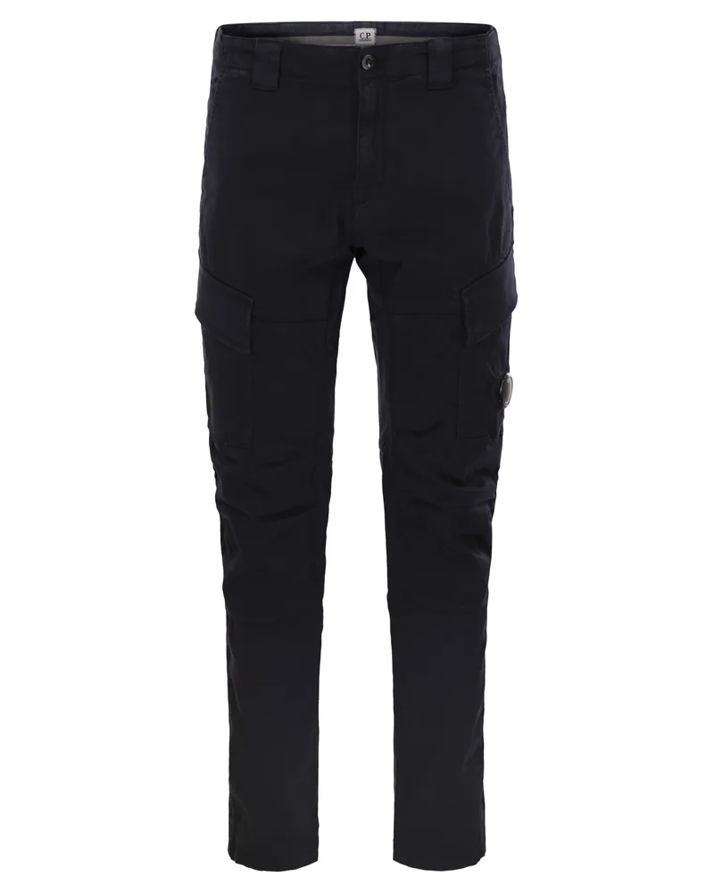 C.P. Company Frosted Stretch Cotton Cargo Hosen Blue
