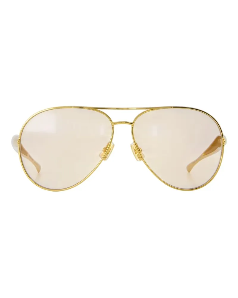 Bottega Veneta Bv1305s Sonnenbrille  Metall Gold Gold