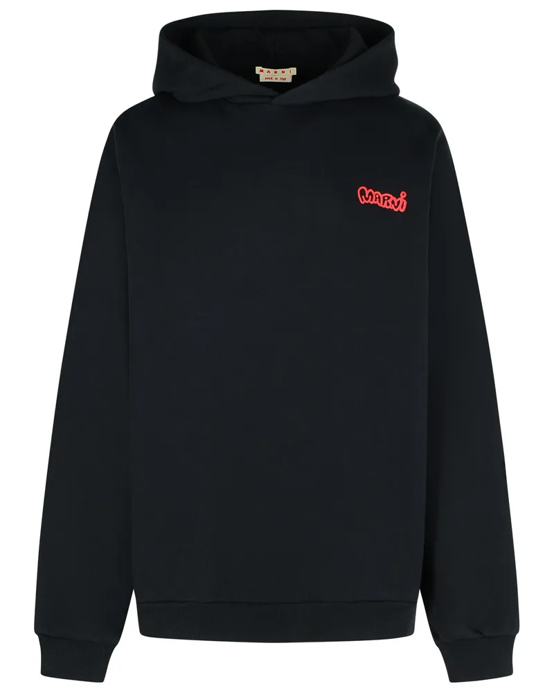 Marni Schwarzes -Sweatshirt aus Baumwolle Black