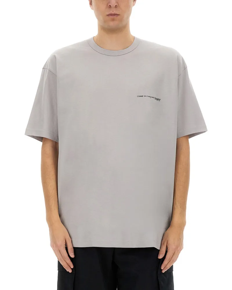 Comme des Garçons T -Shirt mit Logo Grey