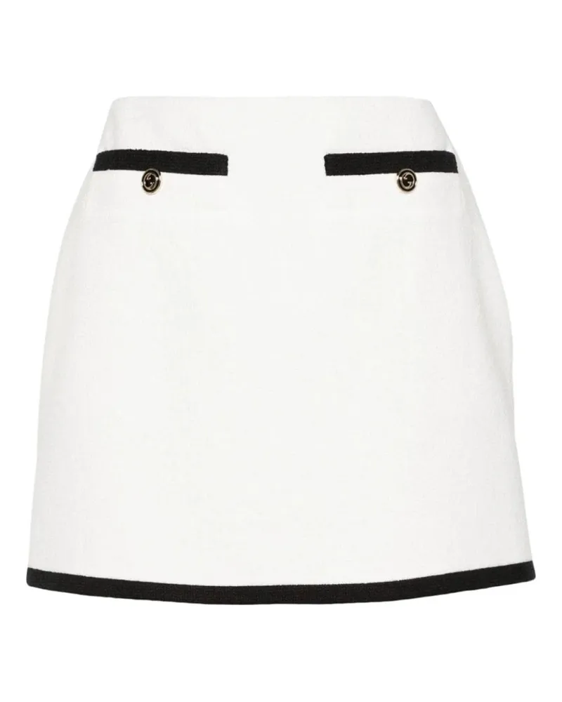 Gucci Tweed Minirock White